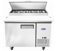 Table Réfrigérée à Pizzas Inox 1 Porte pour 6 Bacs GN 1/3 Atosa G