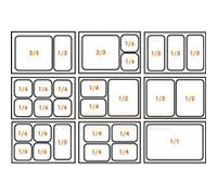 Table réfrigérée GN 1/1 positive 700 6 tiroirs Bartscher