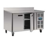 Table Réfrigérée Négative 282 litres - 2 Portes avec Dosseret - Polar