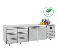 Table Réfrigérée Positive 2 Portes 6 Tiroirs Gamme 700 Energy Line Combisteel