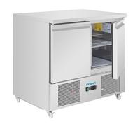 Table réfrigérée positive 2 portes, inox - 257 L GN 1/1, 80 W - MONO