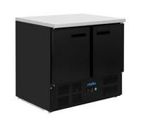 Table réfrigérée positive 2 portes, noire - 257 L GN 1/1, 155 W - MONO