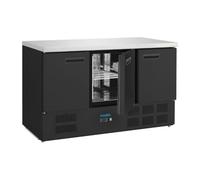 Table réfrigérée positive 3 portes, noire - 400 L GN 1/1, 235 W - MONO