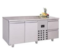 Table Réfrigérée Positive avec Tiroirs à Droite Série 700 1 à 3 Portes