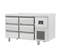 Table Réfrigérée Positive Inox Gamme GN 1/1 6 à 12 Tiroirs