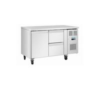 Table Réfrigérée Positive Série U 1 Porte 2 Tiroirs 143 Litres