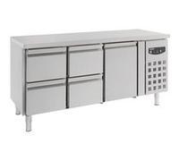 Table Réfrigérée Professionnelle 4 Tiroirs et 1 Porte 417 L