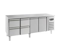 Table Réfrigérée Professionnelle 4 Tiroirs et 2 Portes 553 L