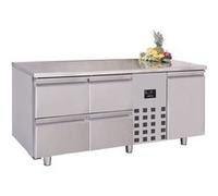 Table Réfrigérée Professionnelle Série 700 1 Porte et 4 Tiroirs à Gauche Combisteel G