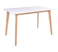 Table Repas 120x70cm Naturelle et Blanche - GRAM - ALTOBUY Blanc G