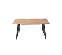 Table Repas 150cm Allongeable Plateau Effet Bois Brut - STIK -