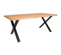 Table Repas 200cm Plateau Chêne et Pieds Acier - CIOTAT - ALTOBUY Bois G