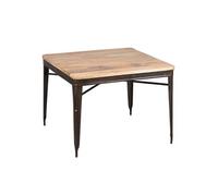 Table Repas Carrée 100cm Aspect Vieilli - REPLAY - ALTOBUY Orange G
