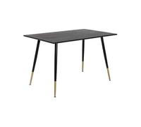 Venture Home - Table repas en MDF et acier Dipp 120 x 90 cm Noir G