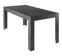 Table Repas Extensible Aspect Marbre Gris Anthracite - PIRALIA - ALTOBUY Gris G