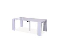 table repas extensible dina - 200/40 x 94 x 75 cm - blanc laqué Blanc G
