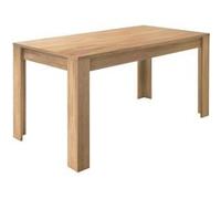 Table Repas Extensible Plateau et Pieds Aspect Bois Cadiz - CADIZ -