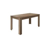 Table Repas Extensible Plateau et Pieds Aspect Chêne Mercure - MERCURE - ALTOBUY Marron G