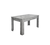 Table Repas Extensible Plateau et Pieds Aspect Cimento - CIMENTO -