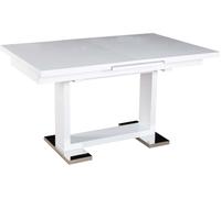 Table repas extensible ""Toda"" - 140/180 x 90 x 77 cm - Blanc