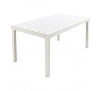 Table Résine Lames Blanca Sumatra 138x78x72 (Alt) Cm.