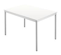 Table restauration rectangulaire L 120 x P 80 cm - Klass - plateau blanc
