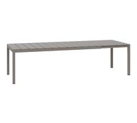NARDI table pour extérieur RIO 140 EXTENSIBLE GARDEN COLLECTION (Gris tourterelle - Plateau en DurelTOP / Pieds en aluminium verni)
