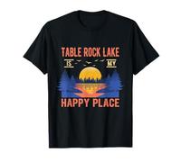 Table Rock Lake Is My Happy Place Camping Sayings Camper T-Shirt