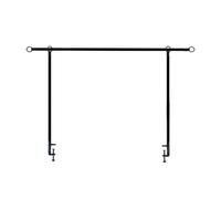 Table Rod, Balloon Arch Stand, 39.27x95.28 Inches, Adjustable Reusable Decor, Decoration Frame for Birthday Baby Shower Wedding Picnic Party Home Dining Room Outdoor Events Restaurant, Tabletop Setup