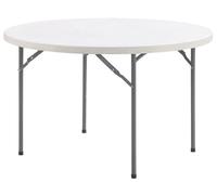 Table Rond Intérieur Extérieur Restauration Polypropylène CM Ø120x74h Blanc 482v