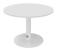 Table ronde 100 cm - Piètement tulipe Blanc - Plateau Blanc