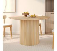 Table ronde 4 personnes en bois de manguier d120 cm - agathe