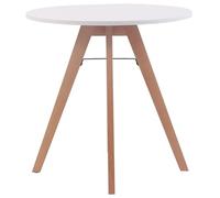 Table Ronde de Cuisine Viktor - Table de Salle à Manger avec Plateau en MDF - Table de Bistro Pieds en Bois de Chêne - Taille :, Taille:75 cm