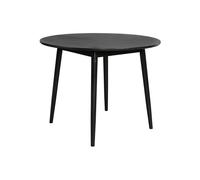 Table ronde de repas en bois noir Fabio 100'