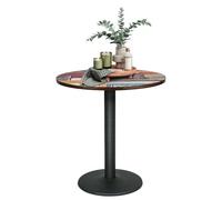 Table Ronde de Salle à Manger, 75 cm Table Ronde Bois, Style Moderne, pour Restaurant, Bistrot, Maison (Correspondance des Couleurs colorées, 70x70x75CM)