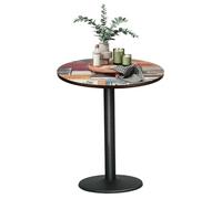 Table Ronde de Salle à Manger, 75 cm Table Ronde Bois, Style Moderne, pour Restaurant, Bistrot, Maison (Correspondance des Couleurs colorées, 60x60x75CM)