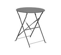 Table de jardin ronde pliante acier époxy - Cuba - Ø 60 cm - 2 personnes