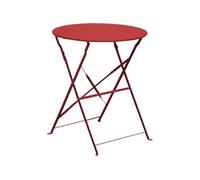 Table de jardin ronde pliante acier époxy - Cuba - Ø 60 cm - 2 personnes