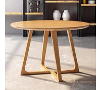 Table ronde en bois massif - Design du milieu du siècle Mon Pedestal pour 2 à 4 personnes, parfaite pour la cuisine et la salle de bain