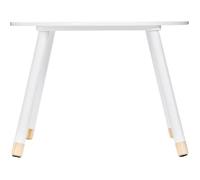 Table Ronde En Bois Pour Enfants - Blanc Blanc Blanc