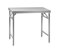 Table ronde en inox - ECO - 60 x 100 cm - 200 kg - pliable - Royal Catering RCAT-100/60KE