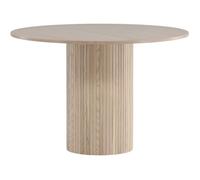 - Table ronde en MDF Bianca 110 cm naturel