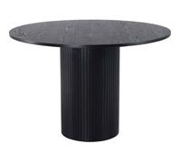 - Table ronde en MDF Bianca 110 cm noir