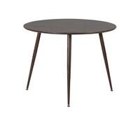 Table ronde en MDF et acier Plaza 100 cm Noyer