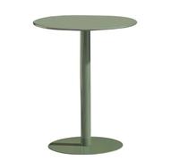 Table Ronde en métal pour Patio Table à Manger à Plateau Vert Peu encombrante Base en Fer Robuste Idéale pour Les porches et Les Cours extérieures Petite Table de café ro