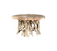 Table ronde en teck Puzzle - Arthur