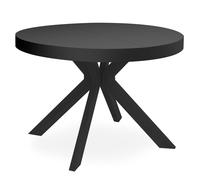 Table Ronde Extensible "Zefane" 160-260cm Noir