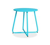 Table ronde métal - couleur bleu
