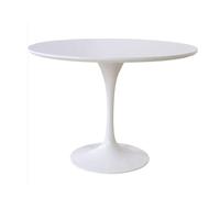 Table Ronde Moderne Motif Tulipe - Idéale pour Salle à Manger, Salon ou Cuisine - Design élégant, diamètre 90 cm - Parfait pour Un intérieur Contemporain.