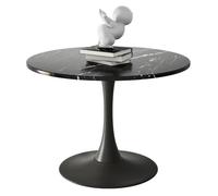 Table Ronde Moderne, Table à Manger Ronde, Table de Loisirs Simple, Table Ronde à Socle, Table de Petit-Déjeuner et Bistro pour 2-4 Personnes, Table de Café à Négocier pour Cuisine, Salle à Manger